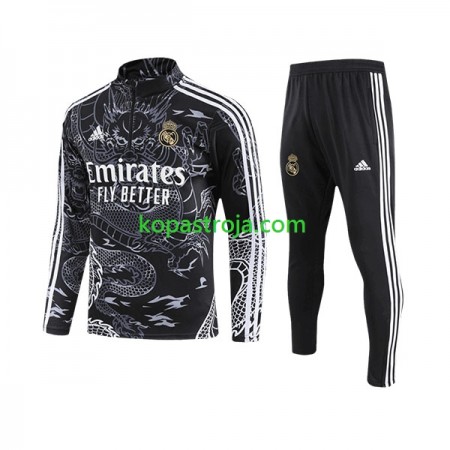 Real Madrid Dragon Tränings Sweatshirtställ Svart 2023/24